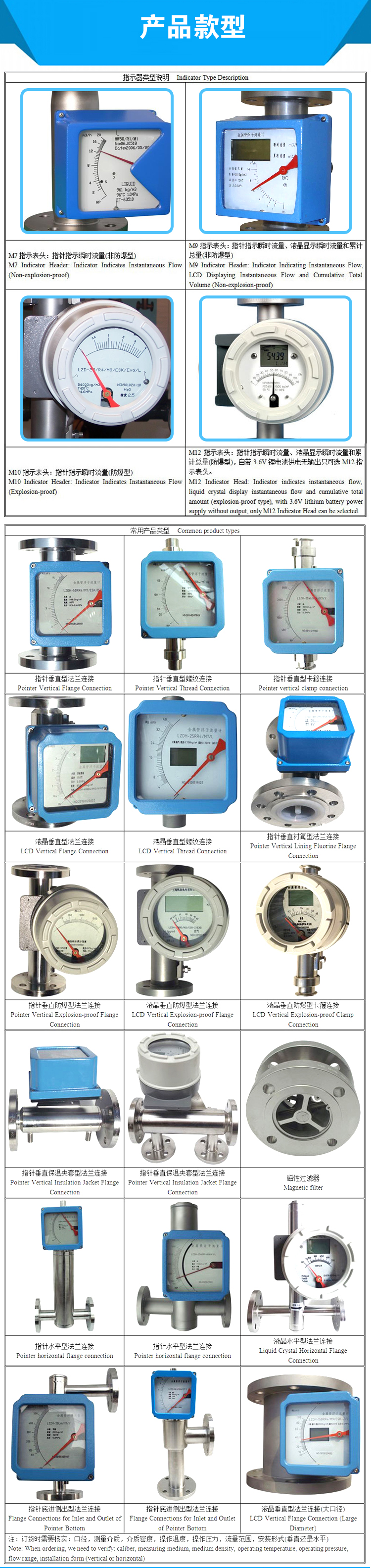 金属管转子流量计